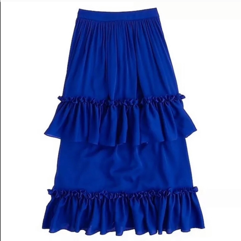 Juan Carlos Obando blue skirt by Jcrew